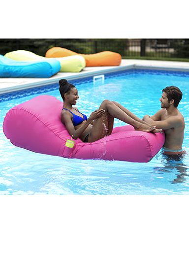 Ocean Blue Sun Searcher Capri Inflatable Pool Lounger - Fuchsia - 950307